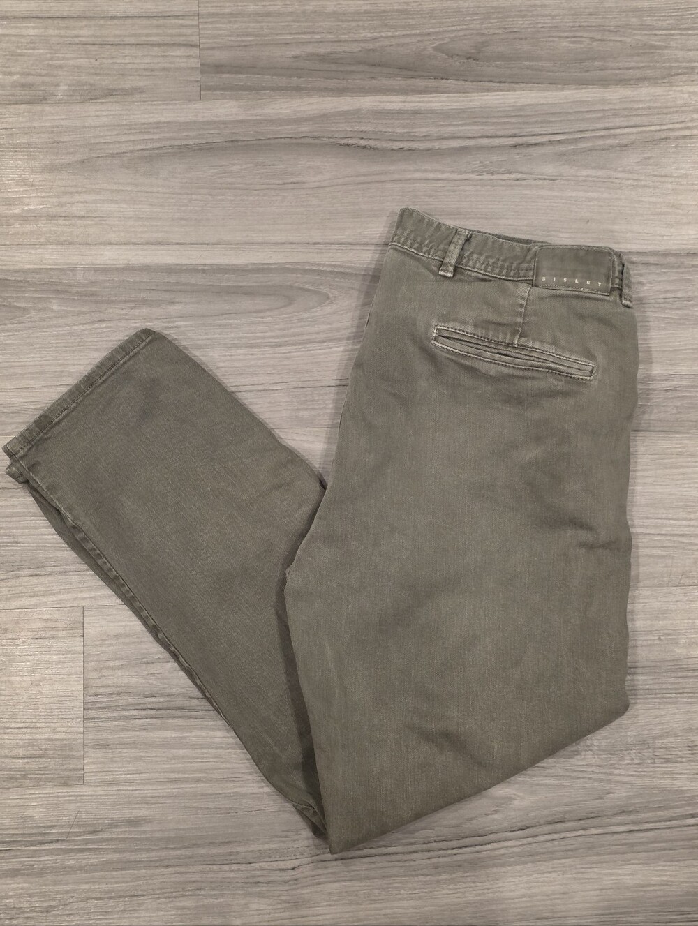 Sisley Men's Every Wear Slim Fit Chino Pants Classic Santorini Loose Fit 36×29